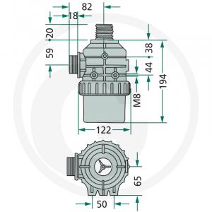 6703142063 FILTRU ASPIRATIE 1.1/2